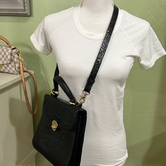 Brahmin crossbody body leather bag - Picture 4 of 16